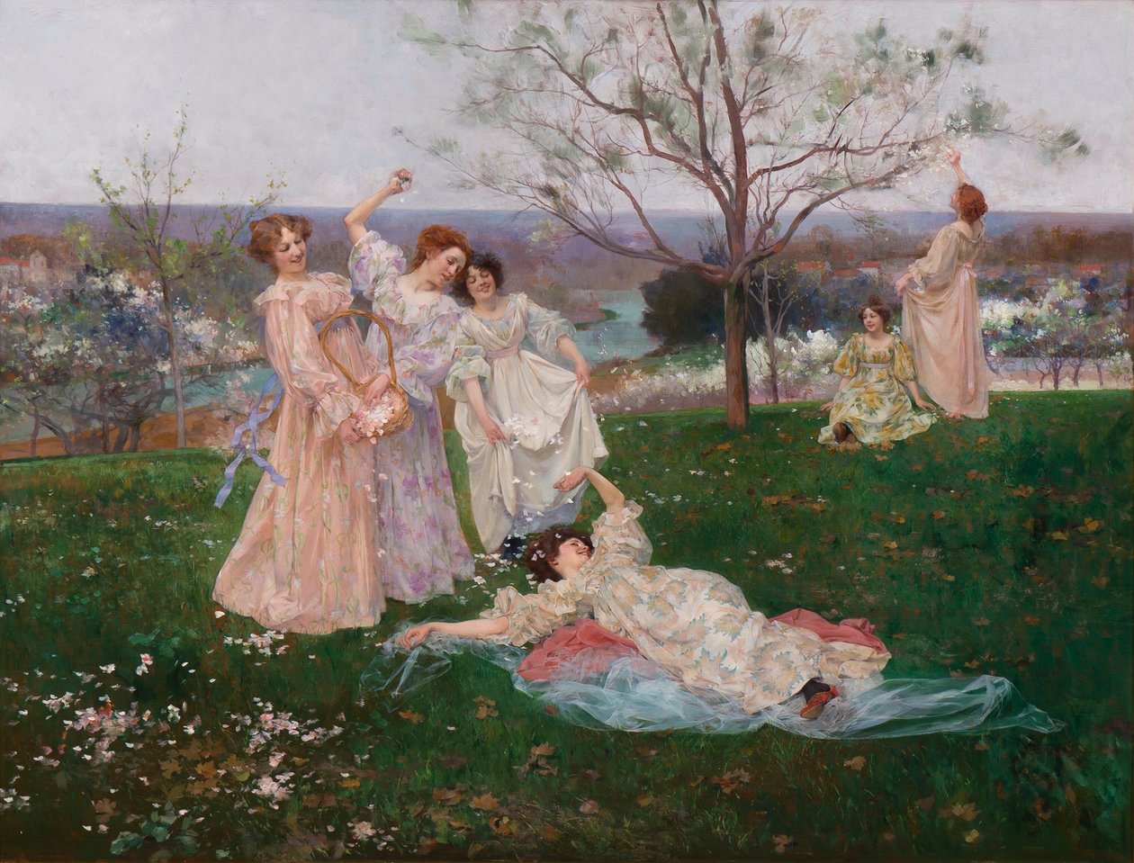 Tavaszi virágok, 1897 körül alkotó: Albert Emile Artigue