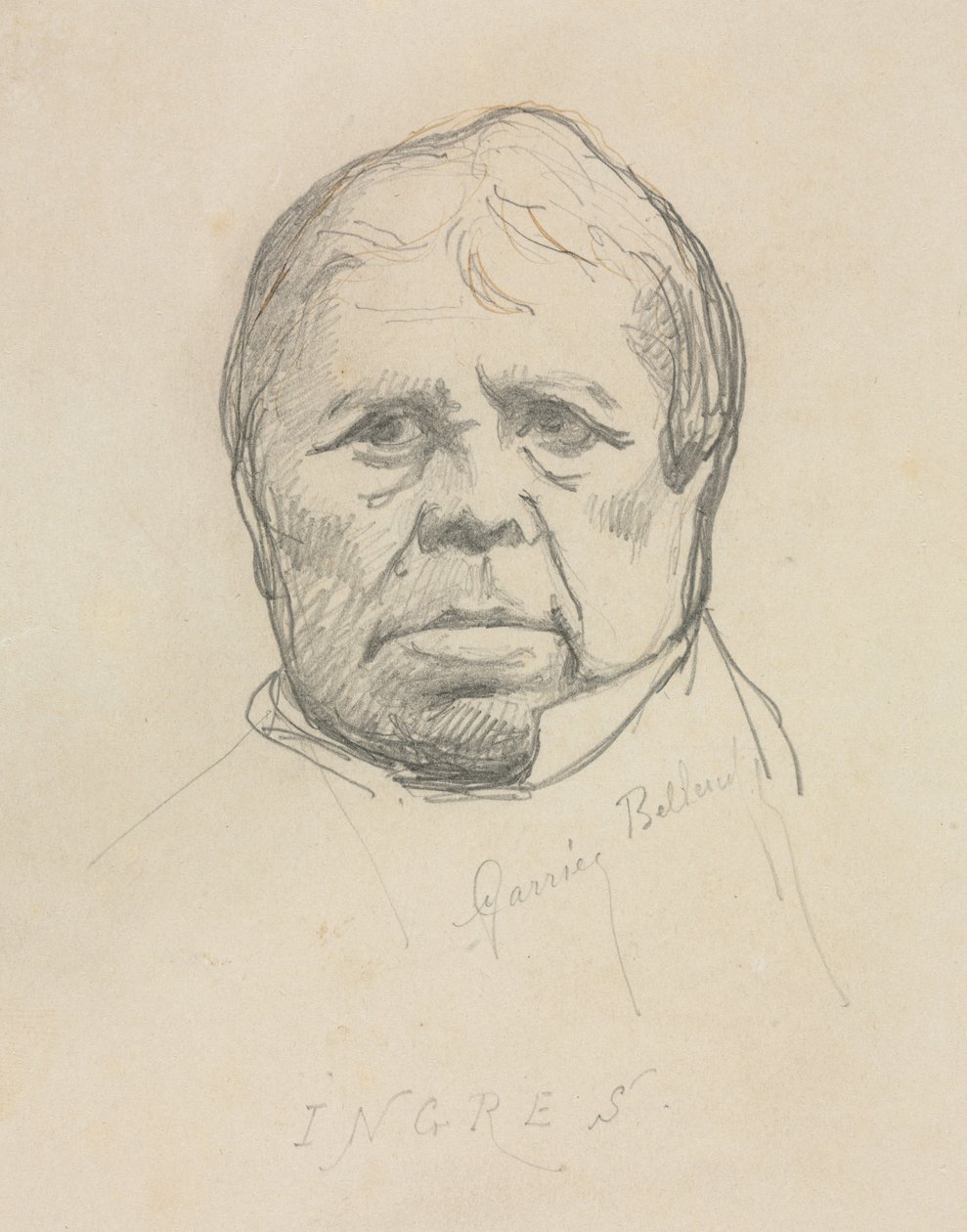 Ingres portréja. alkotó: Albert Ernest Carrier Belleuse