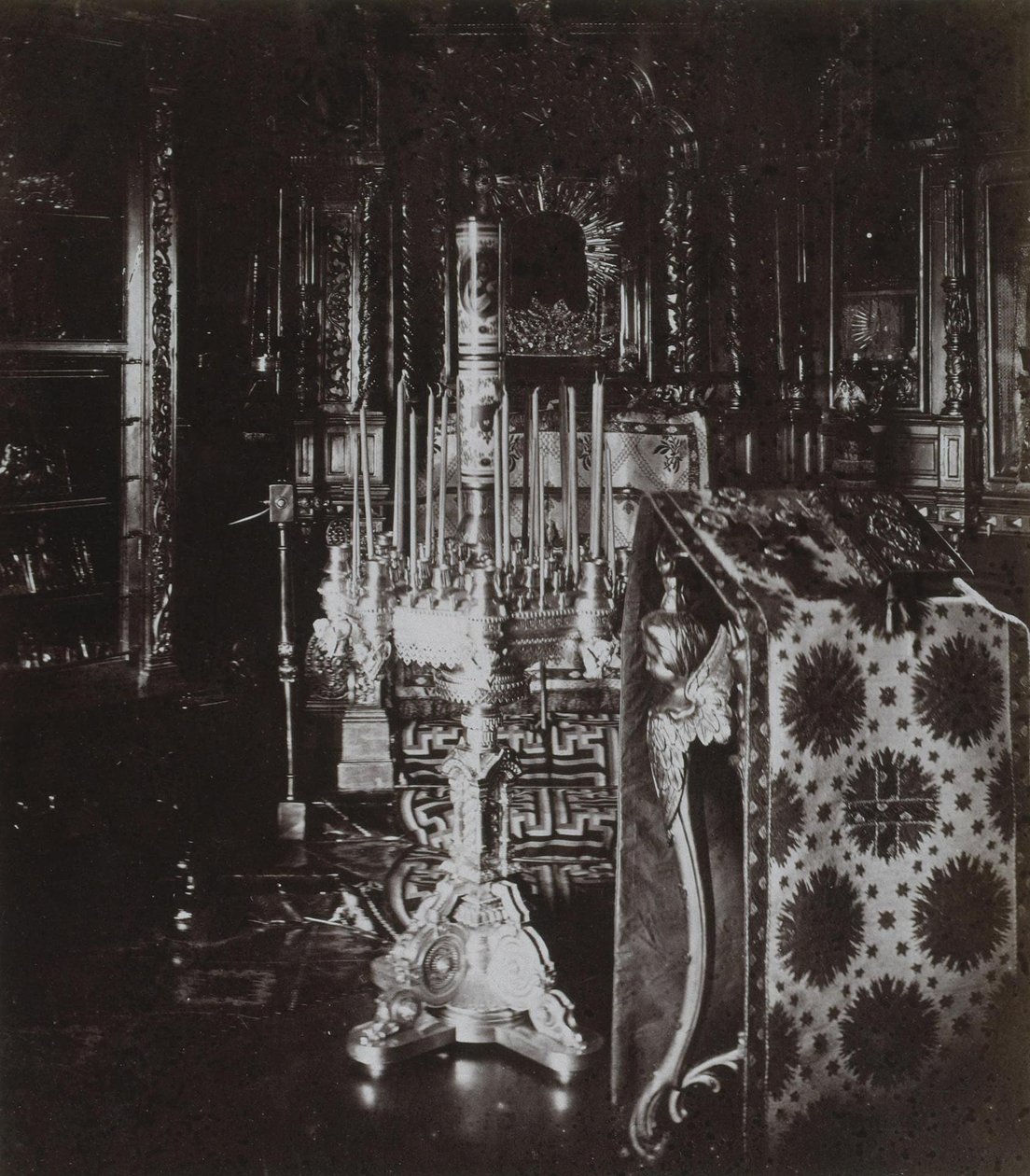 Házkápolna Nagy Péter kunyhójában, Péterváron, 1872 alkotó: Albert Felisch