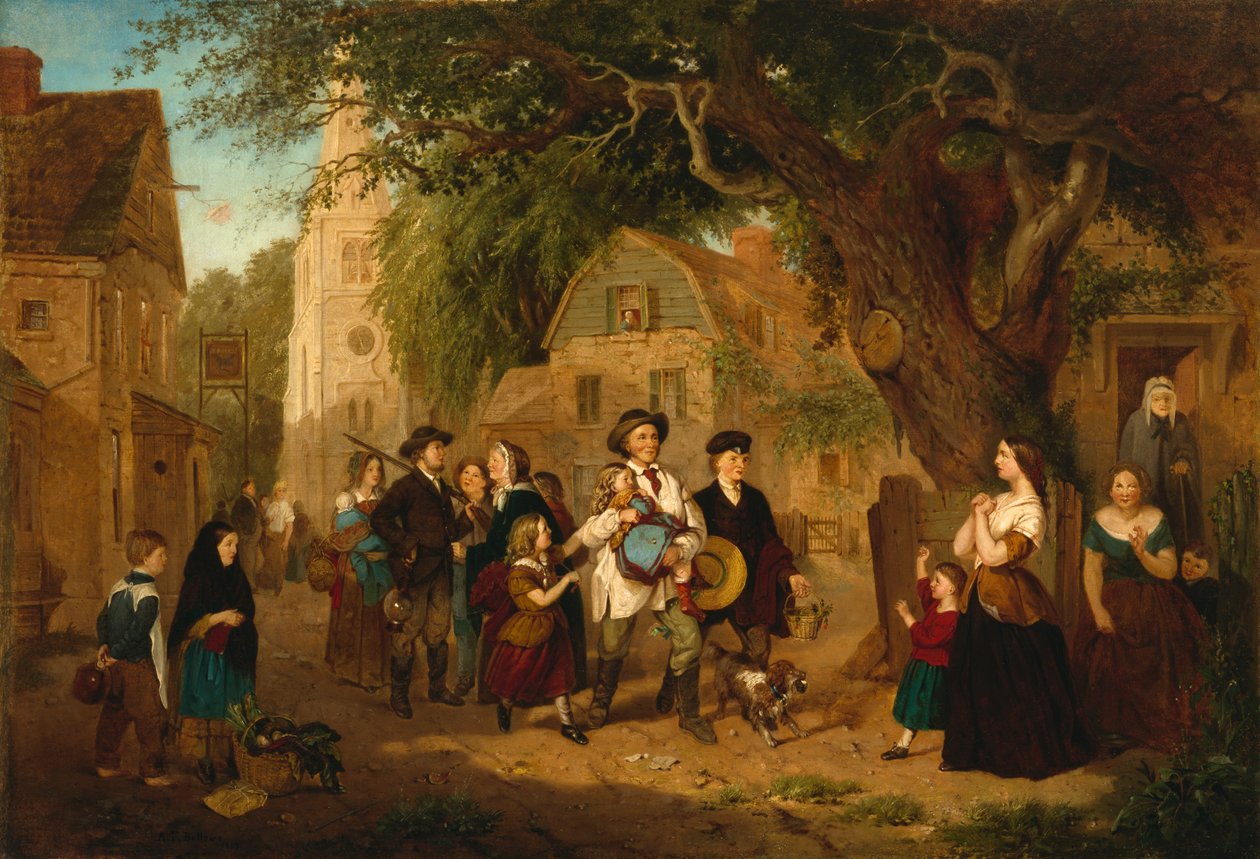 Az elveszett gyermek visszatért, 1857 alkotó: Albert Fitch Bellows