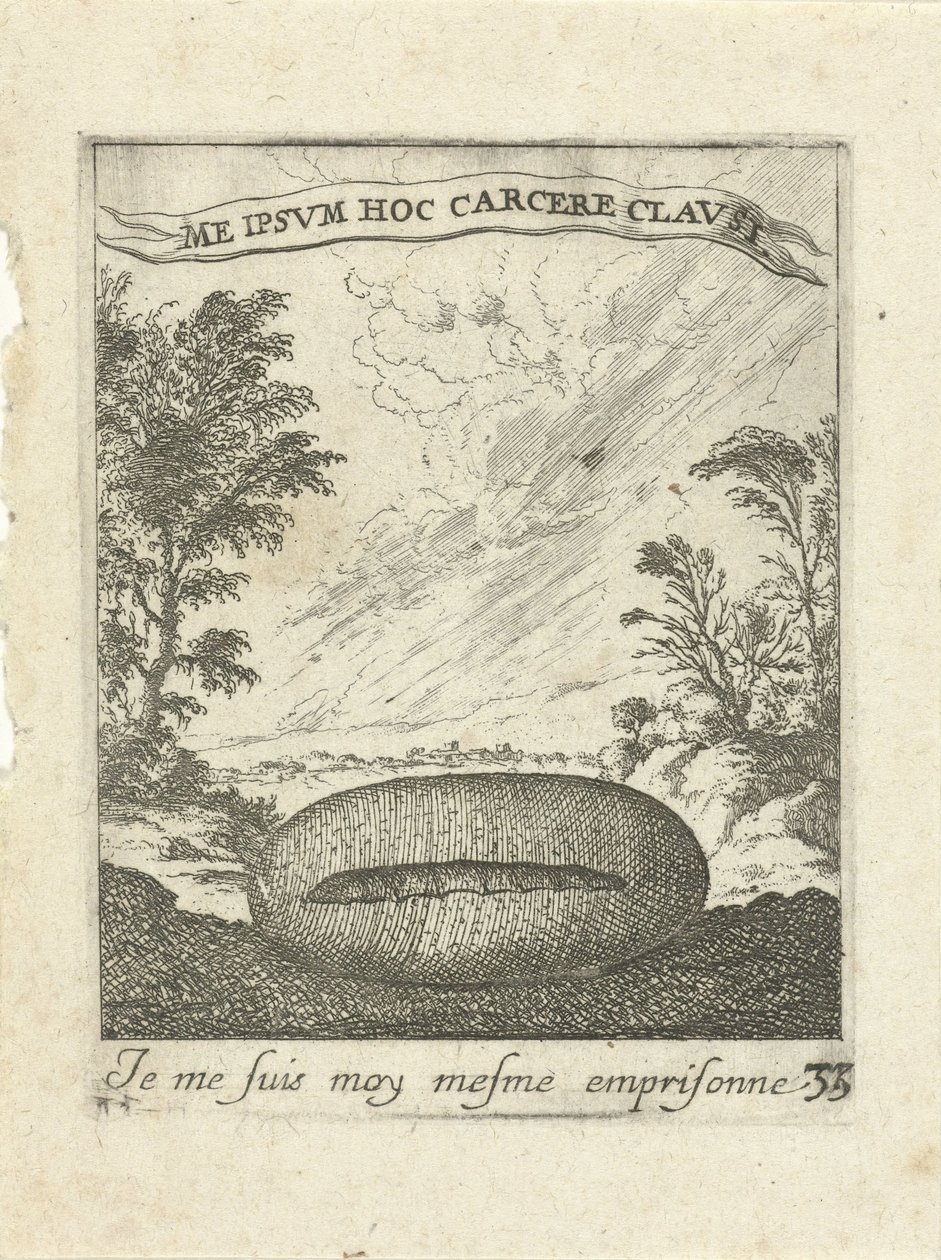 Táj gubóval Moralizing Love Emblems (sorozat címe) Devises et emblèmes d