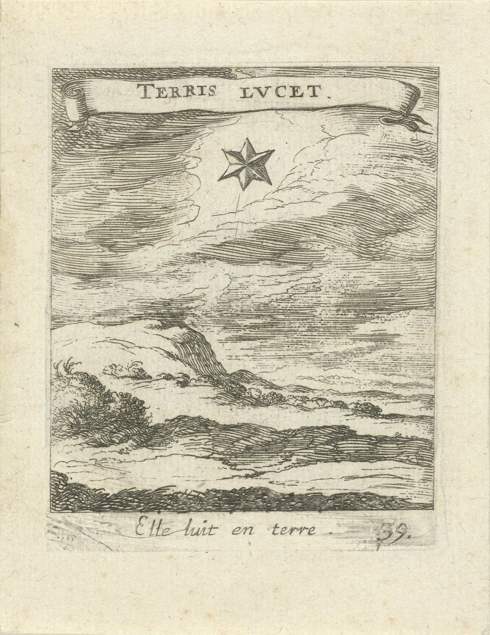 Táj csillaggal Moralizing Love Emblems (sorozat címe) Devises et emblèmes d