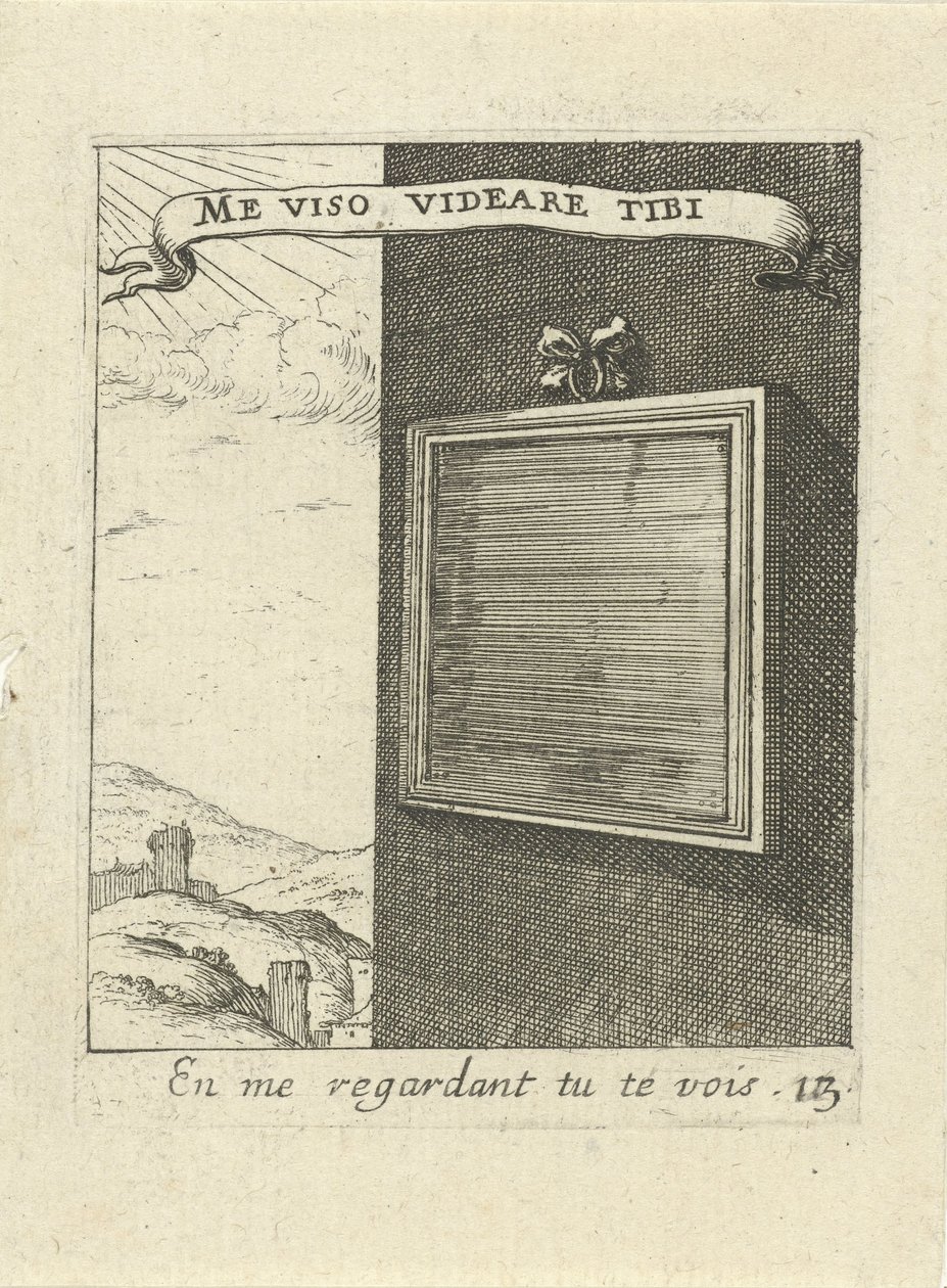 Fal tükörrel Moralizing Love Emblems (sorozat címe) Devises et emblèmes d