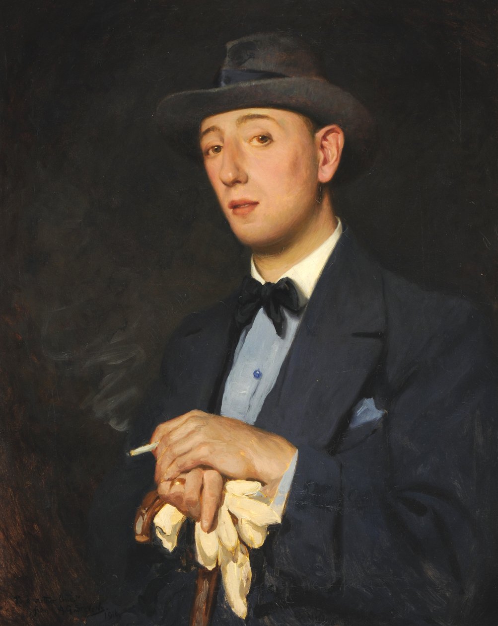 Jimmy James (Ernest William James úr) portréja alkotó: Albert George Stevens