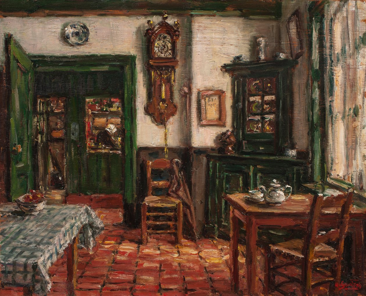 The Inn, Zeeland (olaj a panelen) alkotó: Albert Geudens