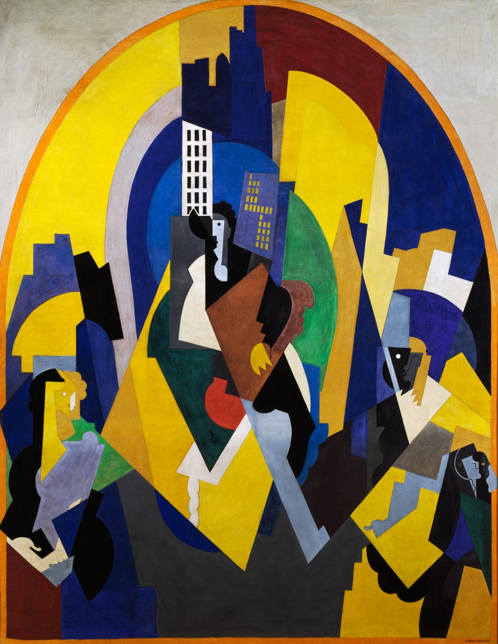 Pontozott tér a terv szerint alkotó: Albert Gleizes