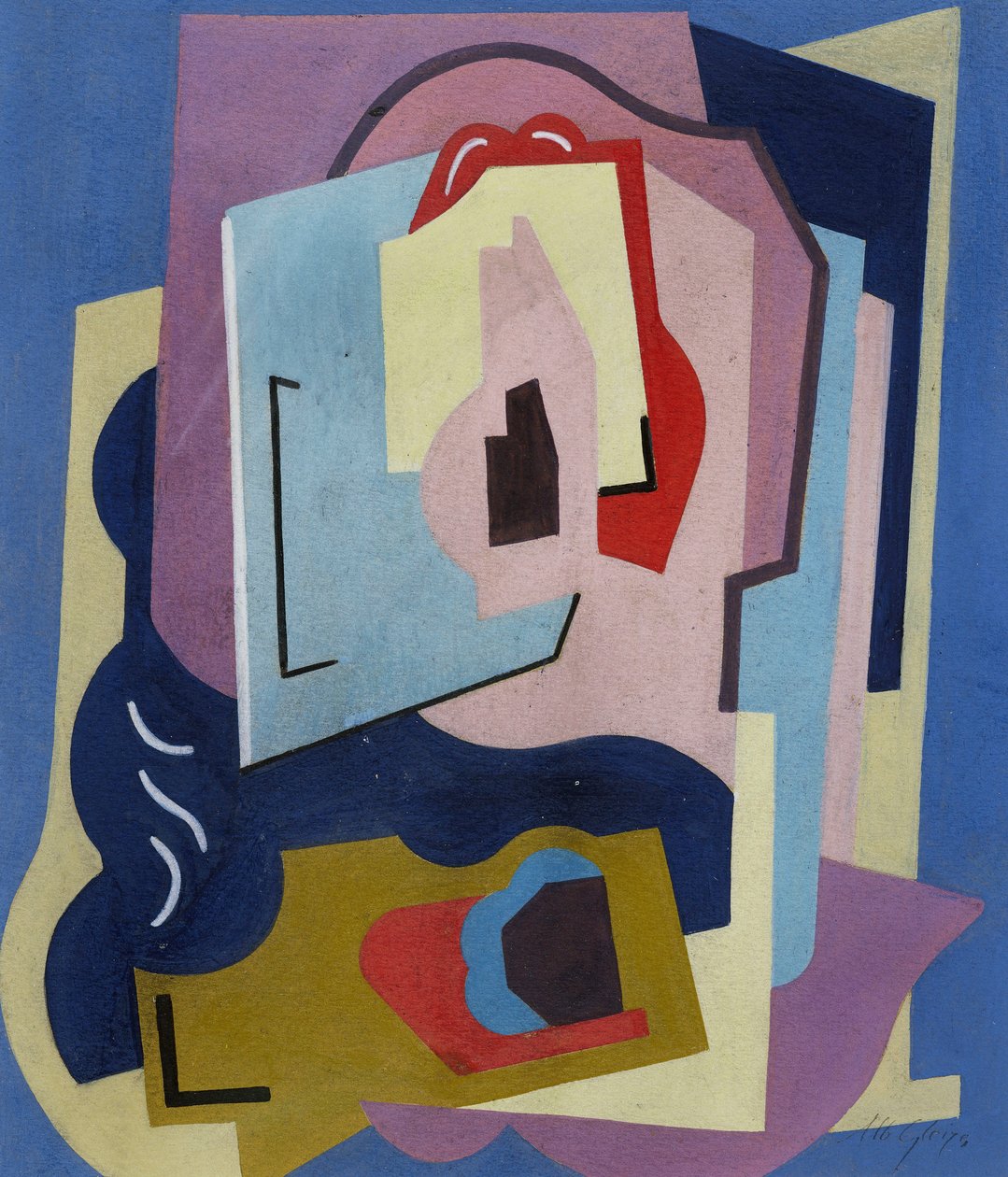 A két ritmuselem; Les Deux Elements Rythmes, 1923 körül (gouache, papír) alkotó: Albert Gleizes