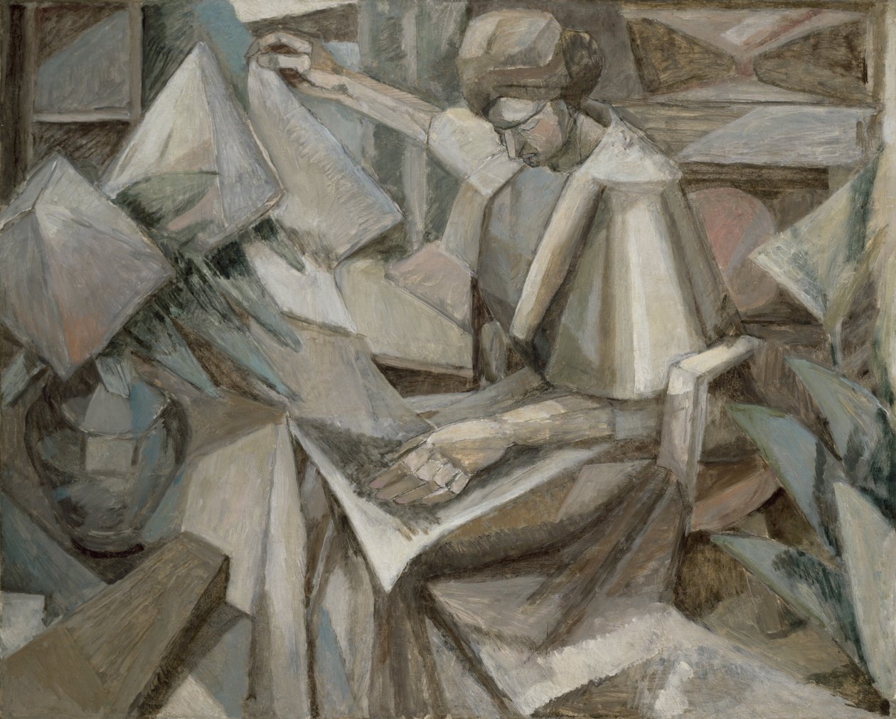 Nő Phlox-szal alkotó: Albert Gleizes