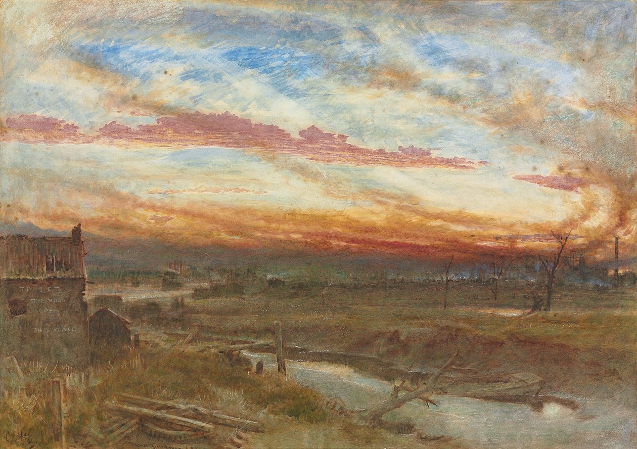 Naplemente a gyártónegyedekben alkotó: Albert Goodwin