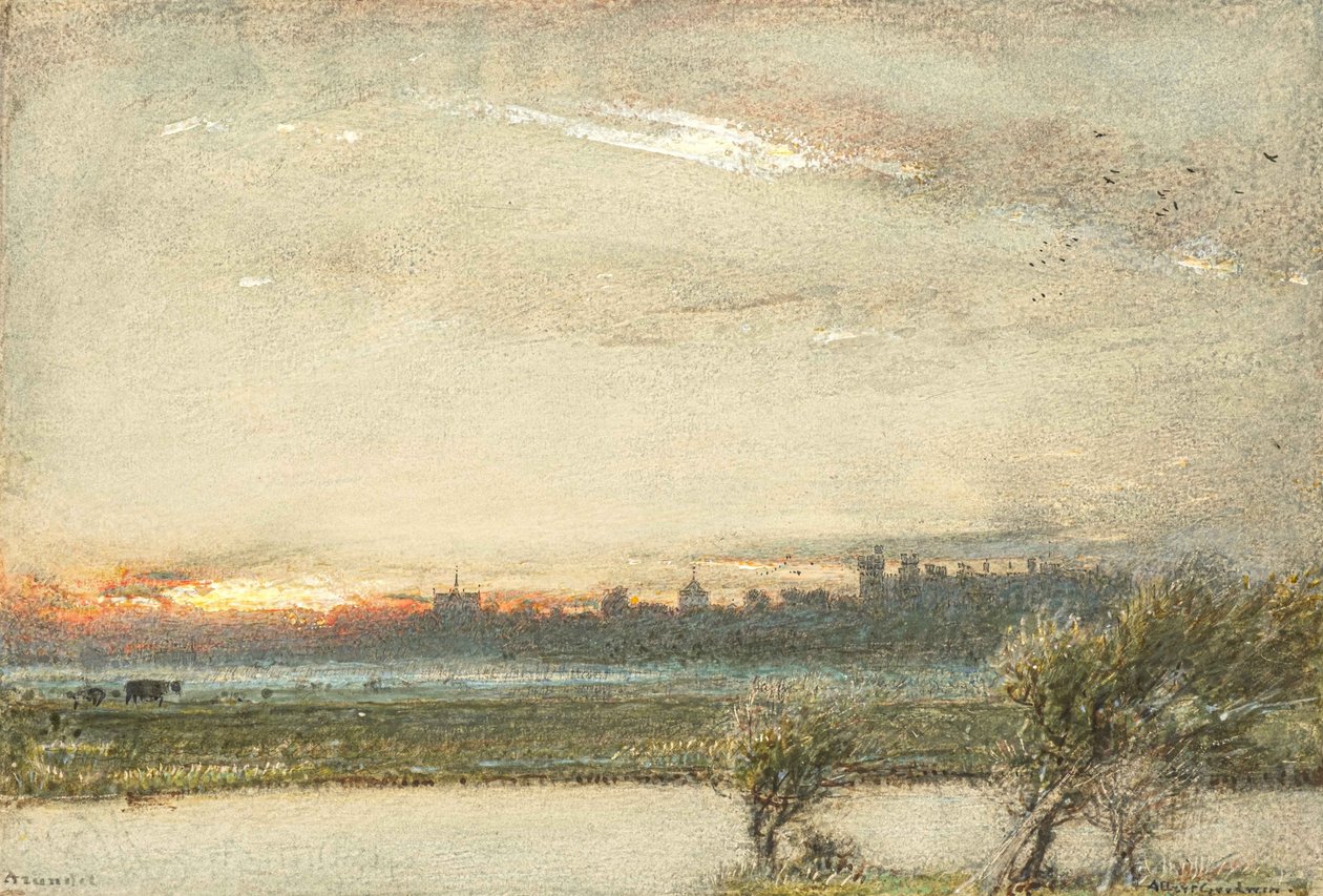 Arundel Castle, Sussex (akvarell) alkotó: Albert Goodwin