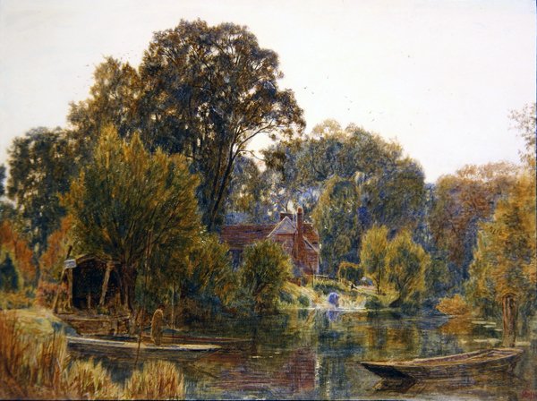Őszi nyárfák alkotó: Albert Goodwin