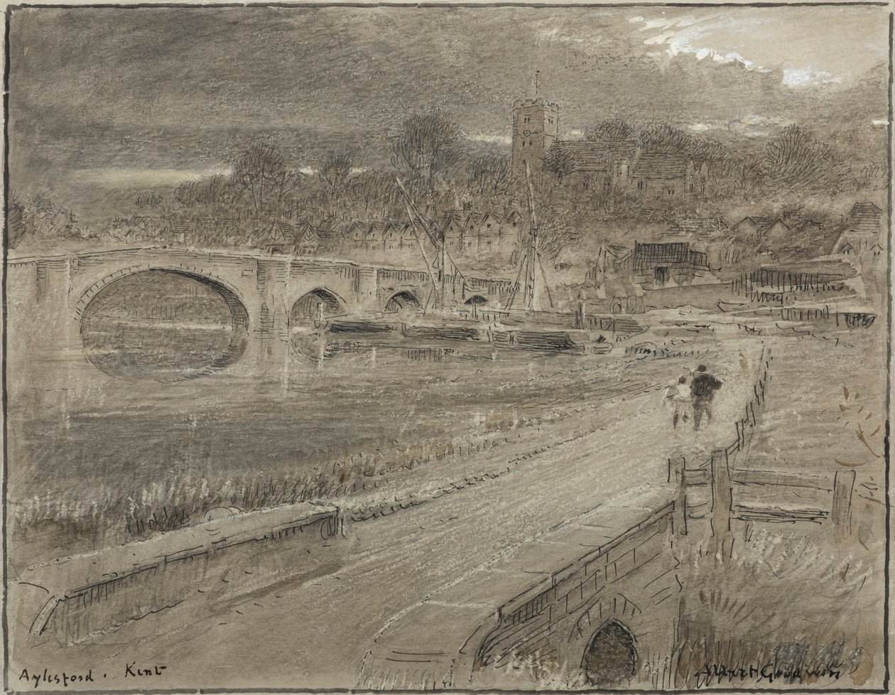 Aylesford, Kent (akvarell) alkotó: Albert Goodwin