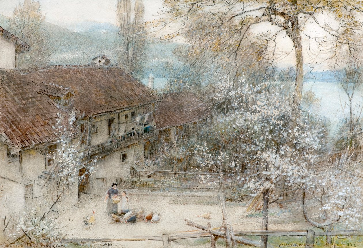 Baveno Maggiore-tó alkotó: Albert Goodwin