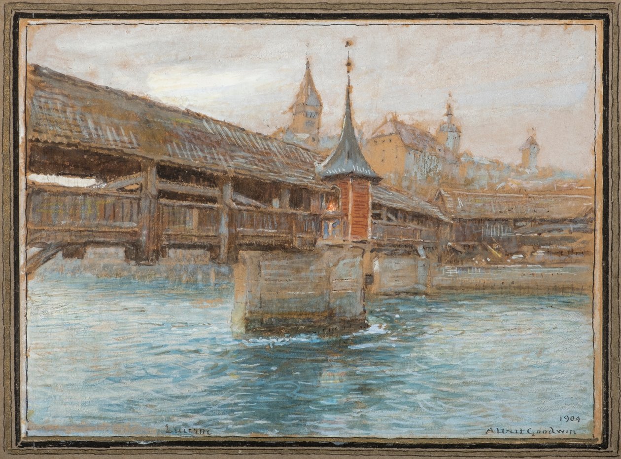A Haláltánc hídja, Luzern alkotó: Albert Goodwin