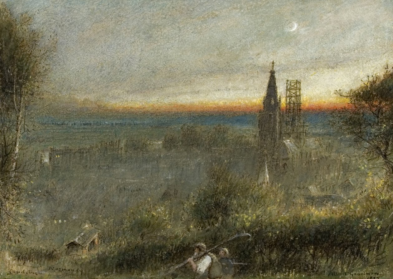 Caudebec, Normandia alkotó: Albert Goodwin