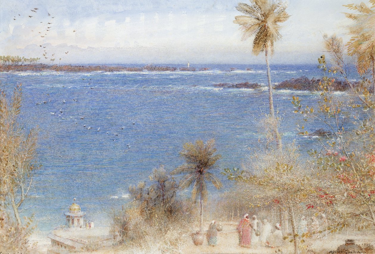 Ceylons Isle, 1905 (wc papíron) alkotó: Albert Goodwin