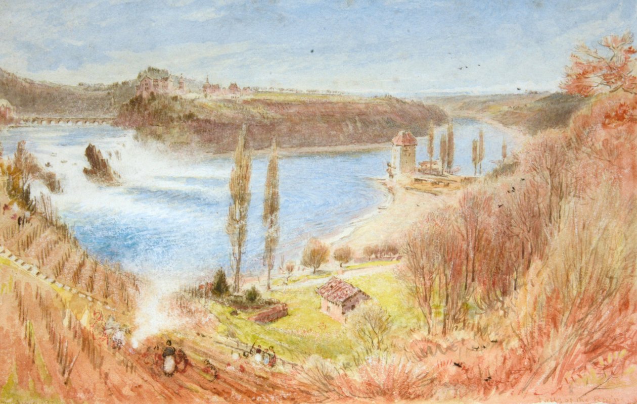 A Rajna vízesése alkotó: Albert Goodwin