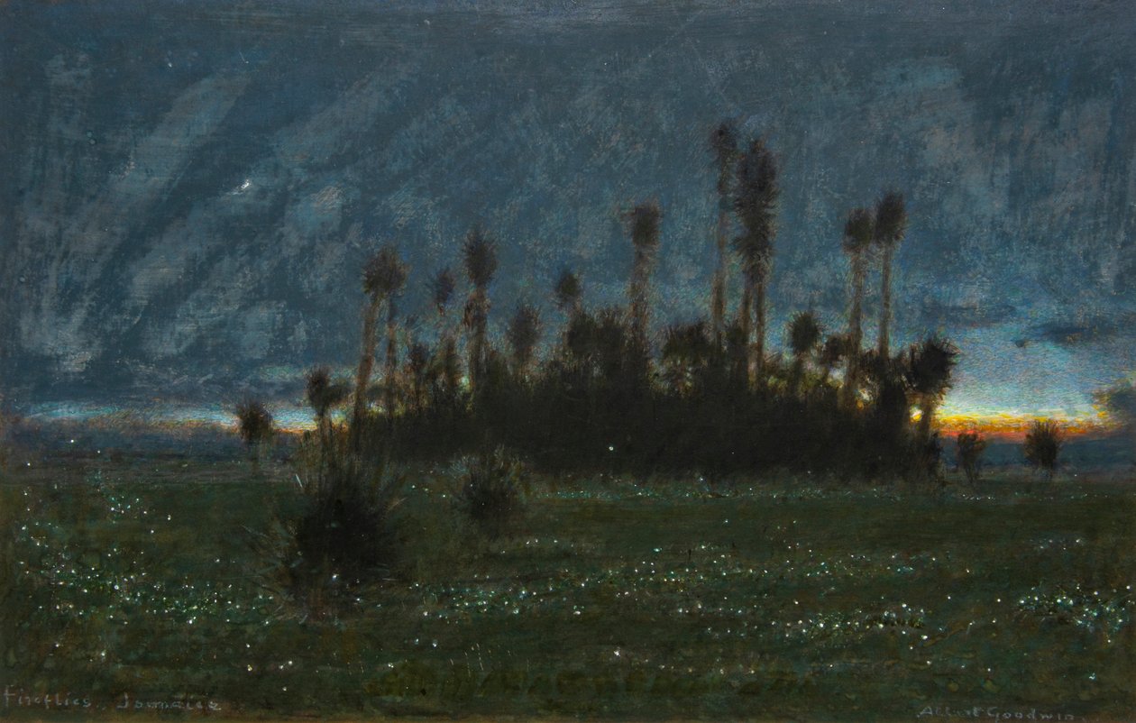 Szentjánosbogarak, Jamaica (akvarell és testfesték) alkotó: Albert Goodwin