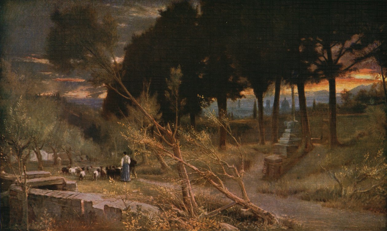Firenze: Este, 1896, c1930. alkotó: Albert Goodwin