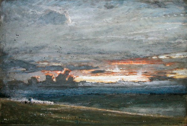 Hazafelé a vihar előtt alkotó: Albert Goodwin