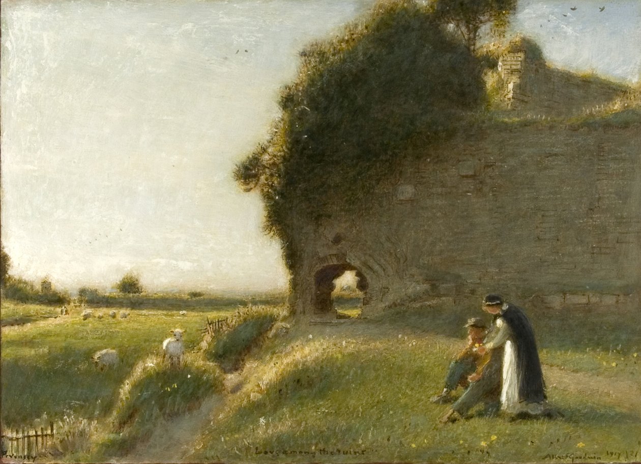 Szerelem a romok között, Pevensey alkotó: Albert Goodwin