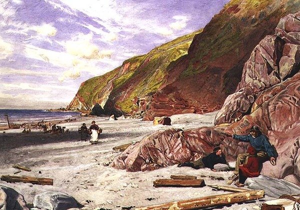Lynmouth, Devon, A hajótörés története alkotó: Albert Goodwin