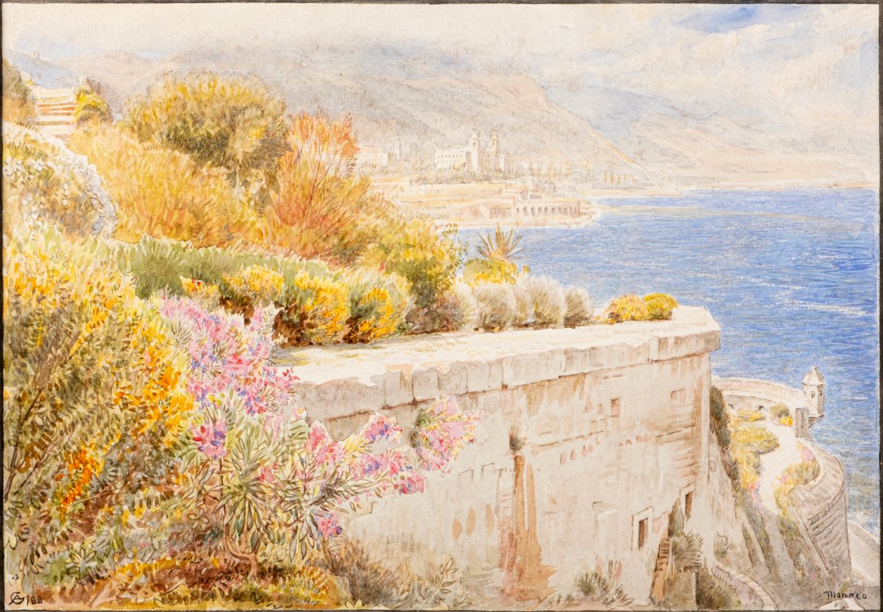 Monaco (akvarell) alkotó: Albert Goodwin