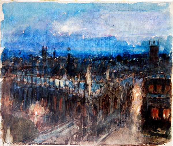Oxford (akvarell papíron) alkotó: Albert Goodwin
