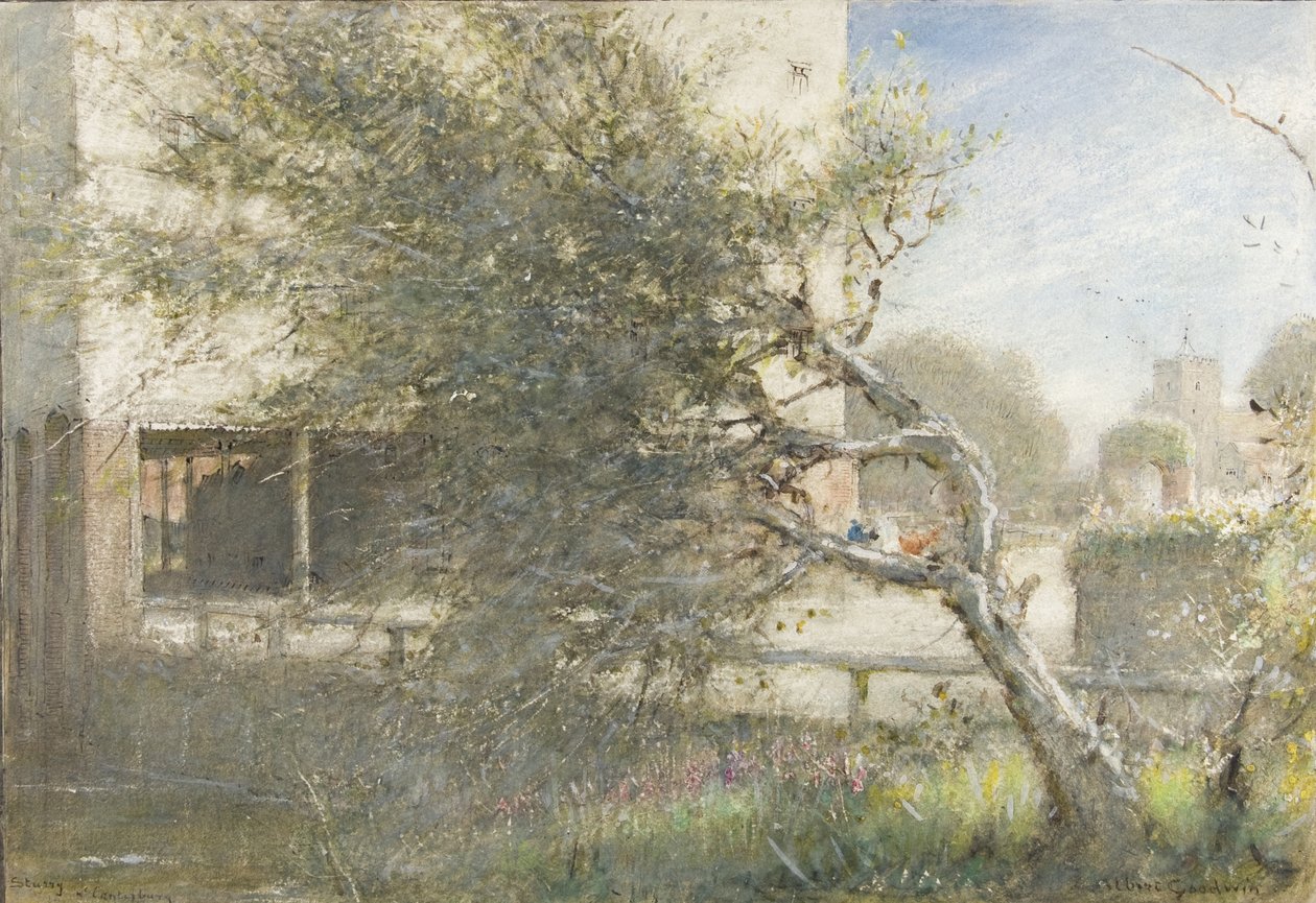 Sturry Nr Canterbury, 1860 körül – 1932 körül (akvarell és testfesték papíron) alkotó: Albert Goodwin