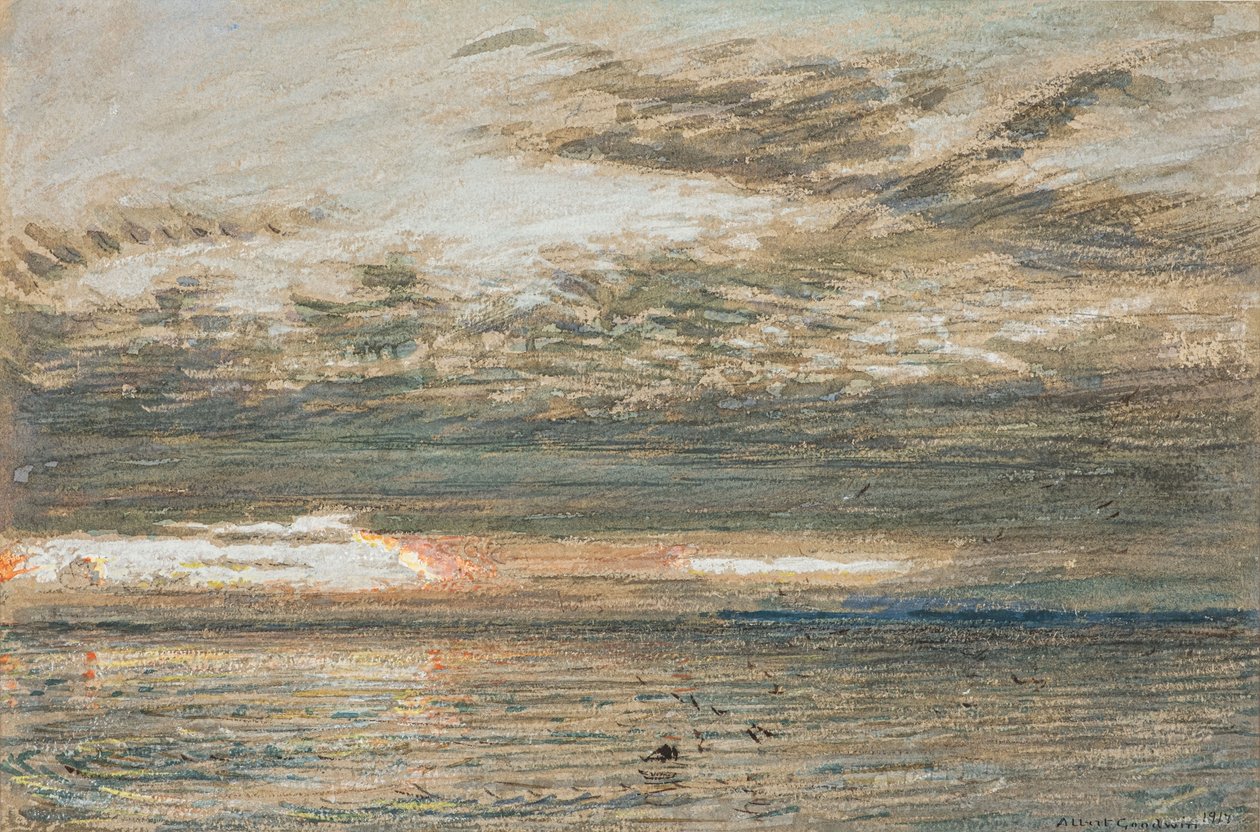 Naplemente a tenger felett alkotó: Albert Goodwin