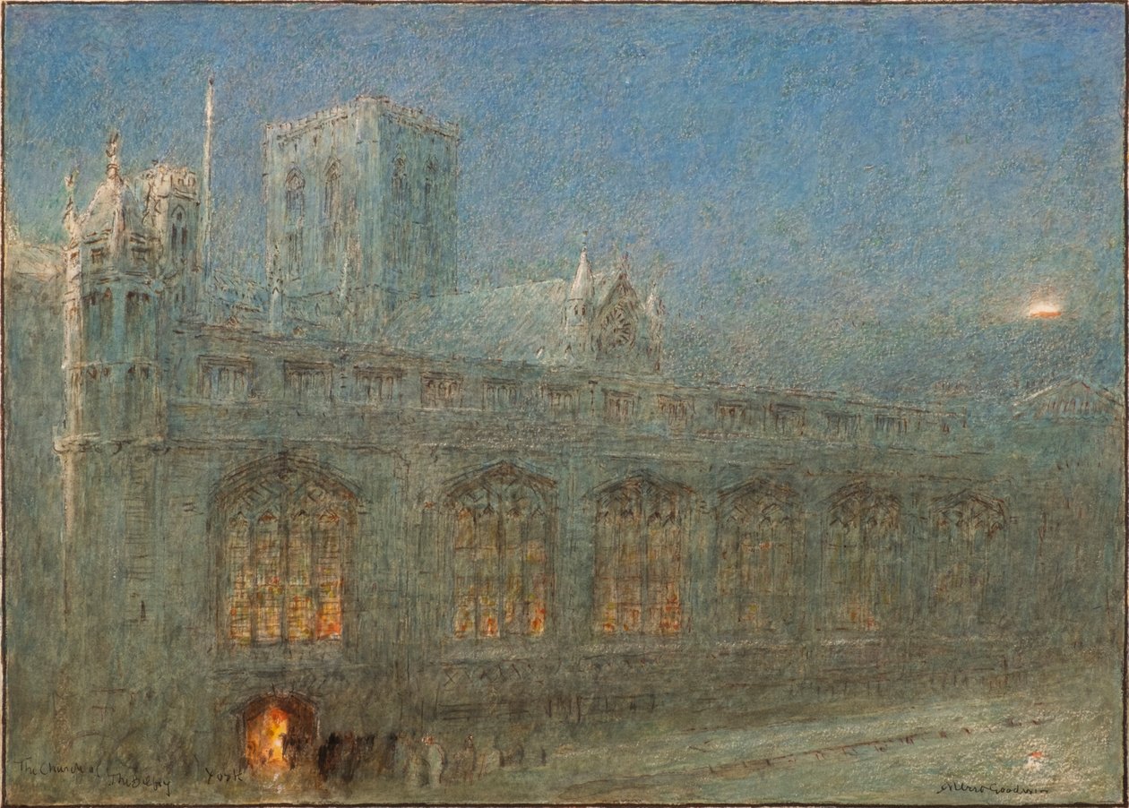 A yorki Belfry-templom (akvarell) alkotó: Albert Goodwin
