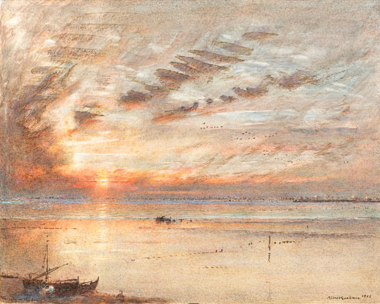 A város a tengerben alkotó: Albert Goodwin