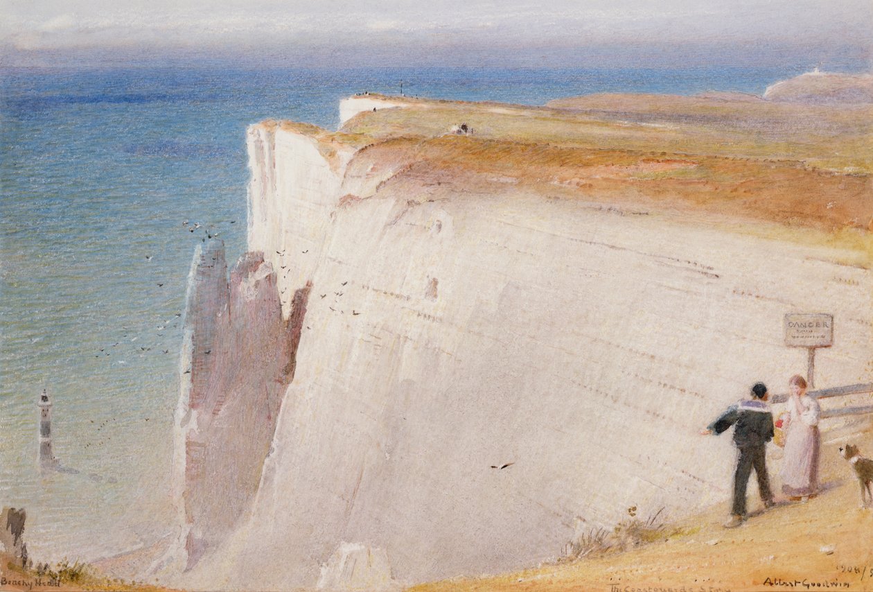 The Coast Guards Story, Beachy Head, 1908-09 (wc) alkotó: Albert Goodwin