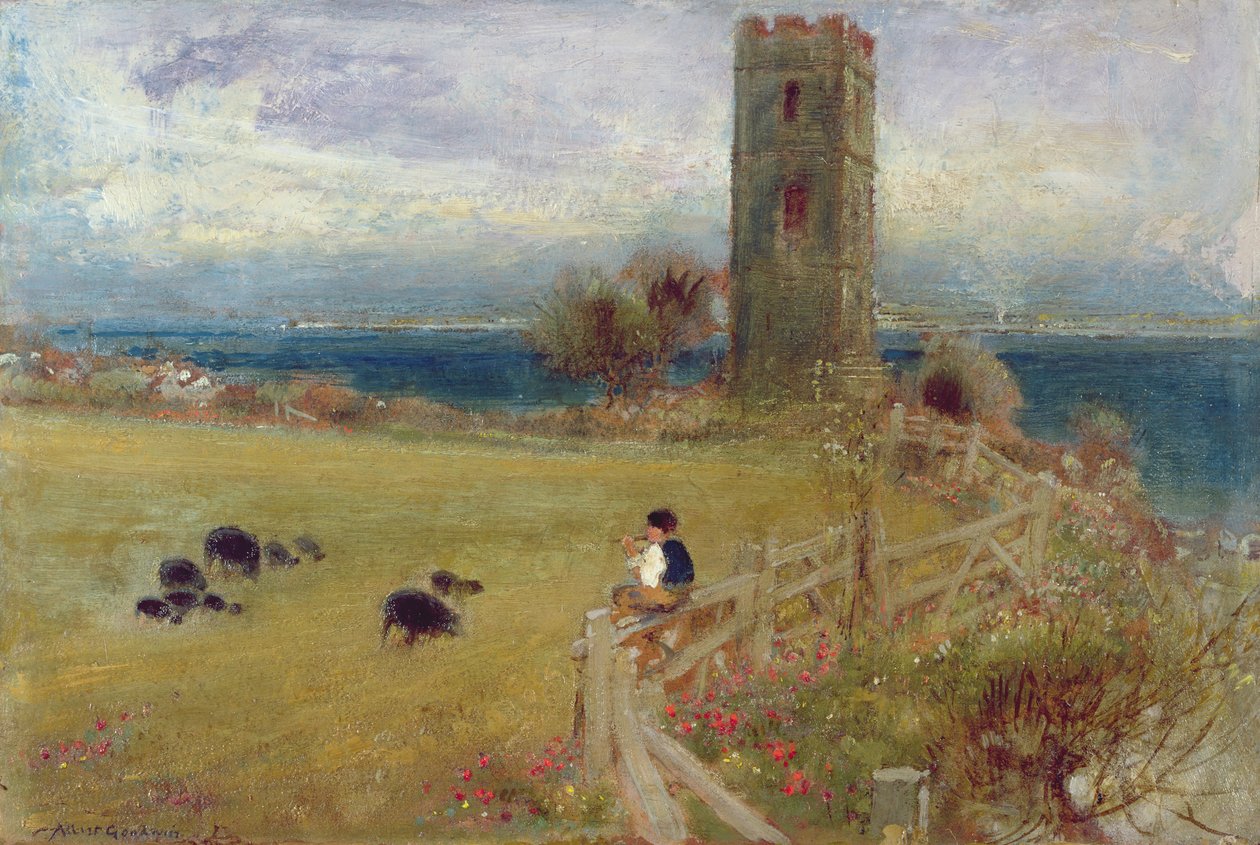 Pásztorfiú, Sidestrand, Norfolk alkotó: Albert Goodwin