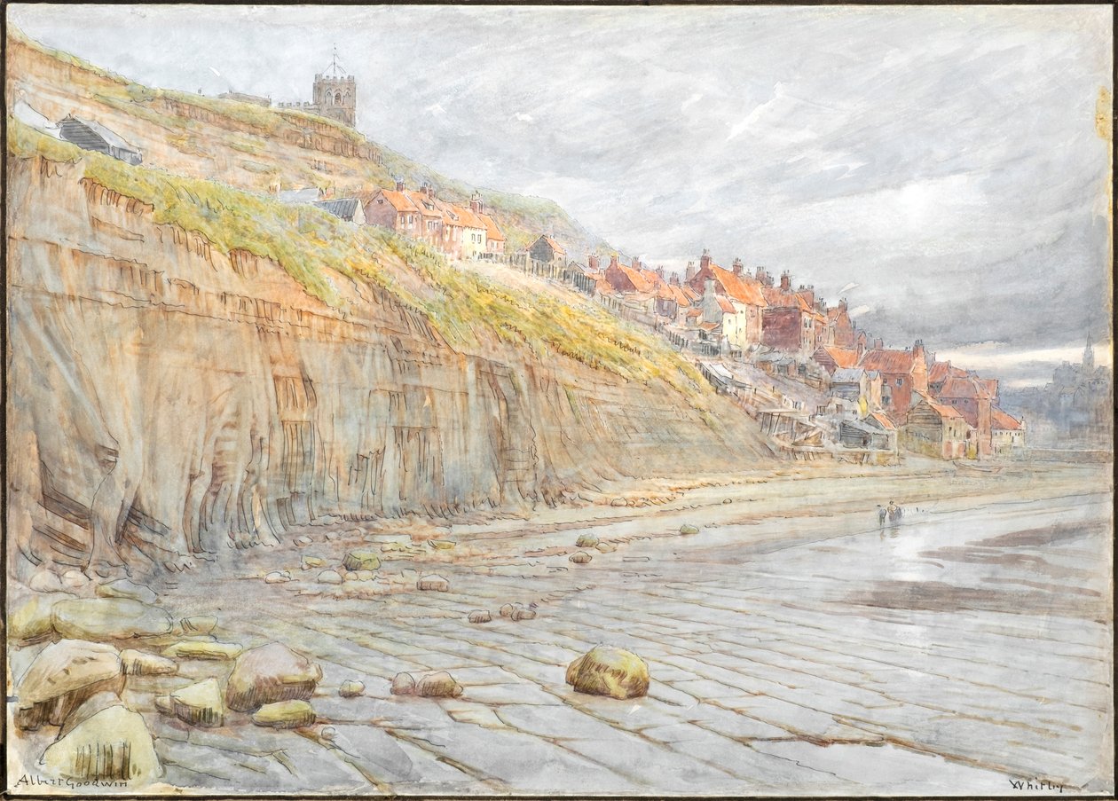 Whitby (akvarell és tinta) alkotó: Albert Goodwin