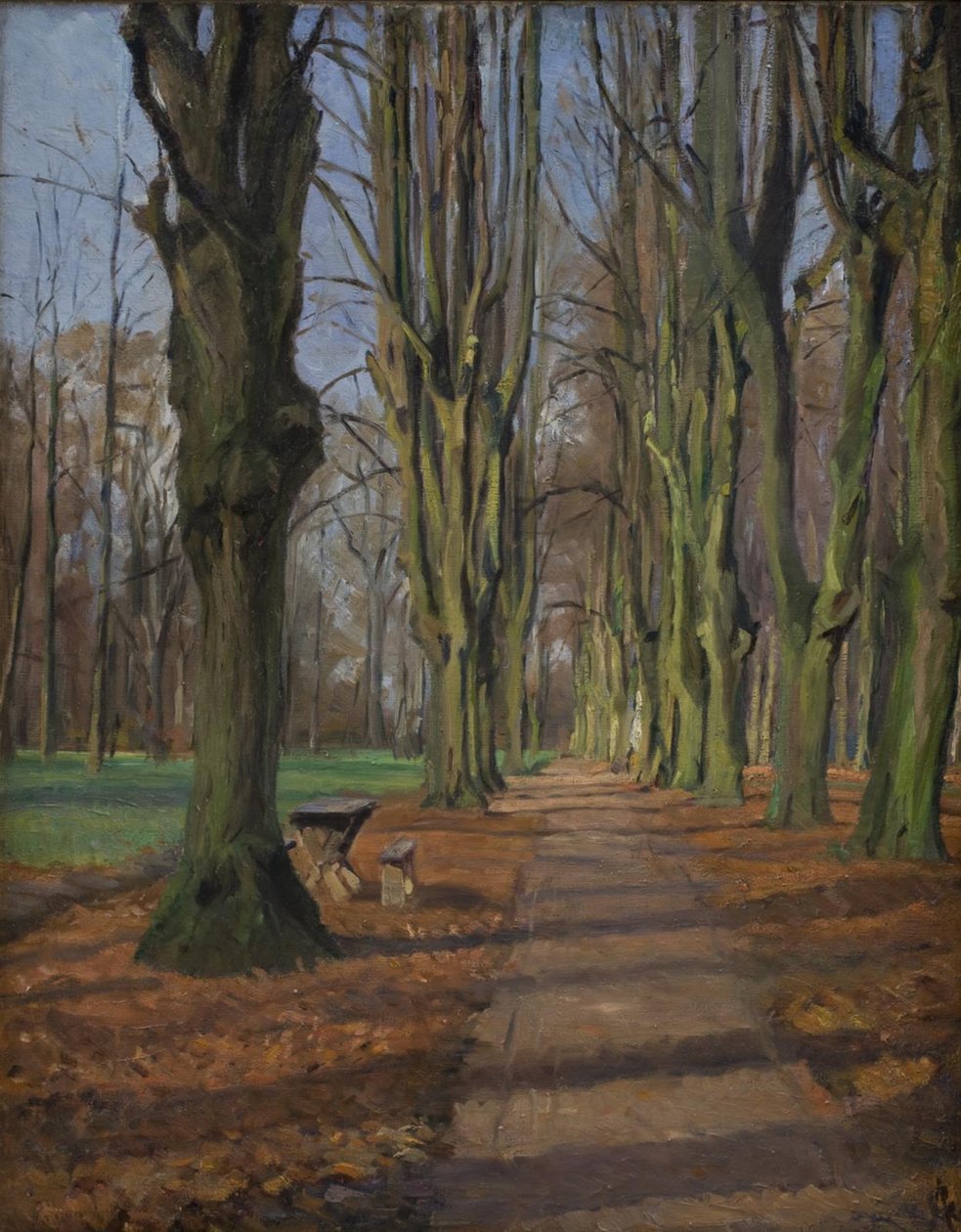 Egy sugárút Søndermarkenben. Frederiksberg alkotó: Albert Gottschalk