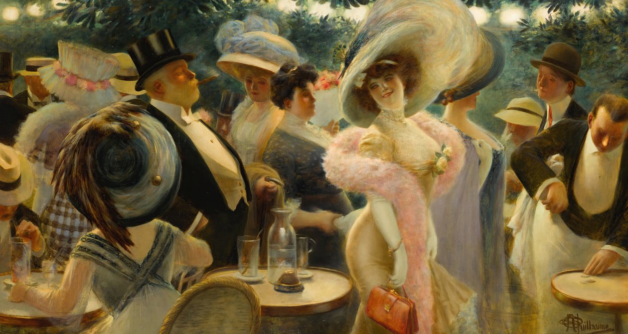 Párizsi kávé. alkotó: Albert Guillaume