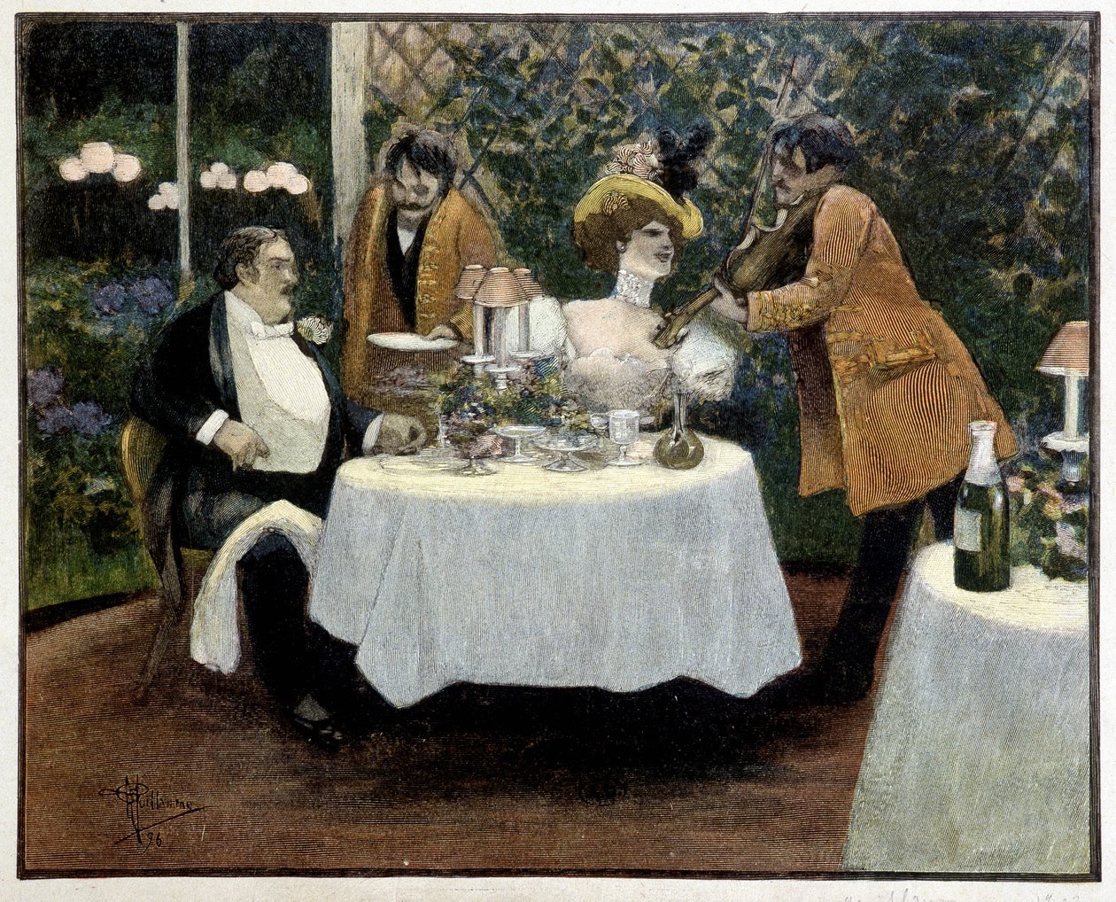 Étterem, Guillaume rajza alkotó: Albert Guillaume