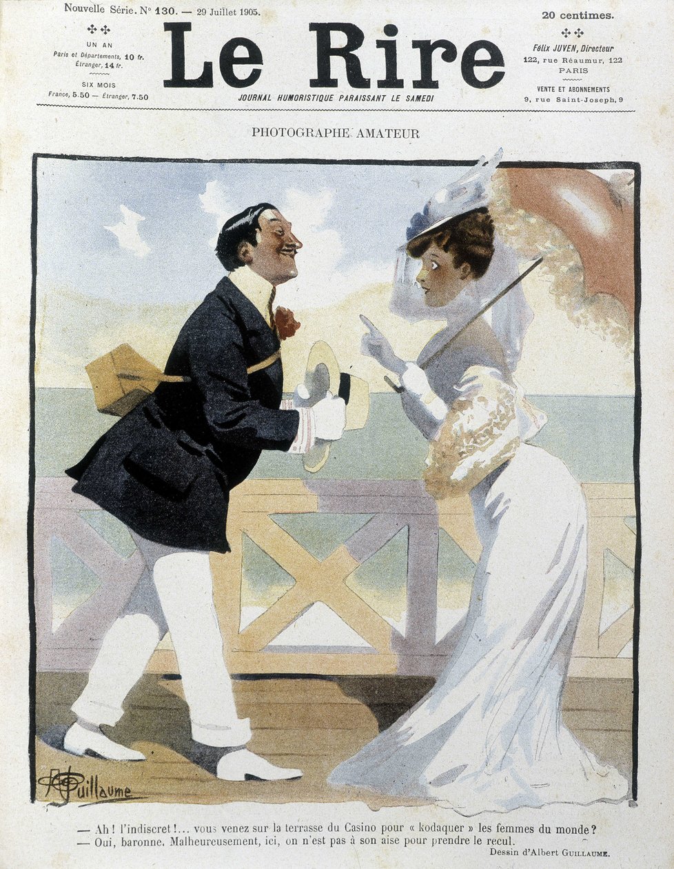 Az amatőr fotós – Albert Guillaume (1873-1942) rajza a „The Rire” c. alkotó: Albert Guillaume
