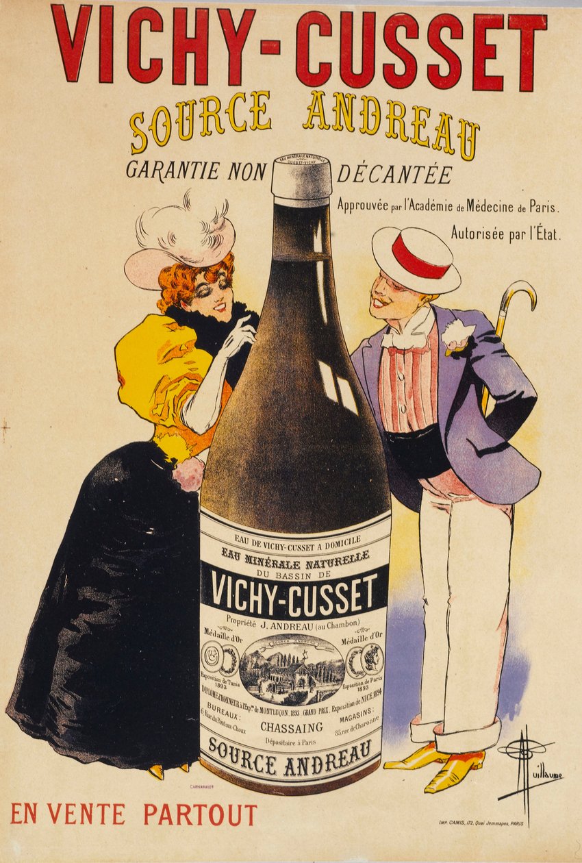 Vichy-Cusset - Forrás Andreau , c. 1895. alkotó: Albert Guillaume