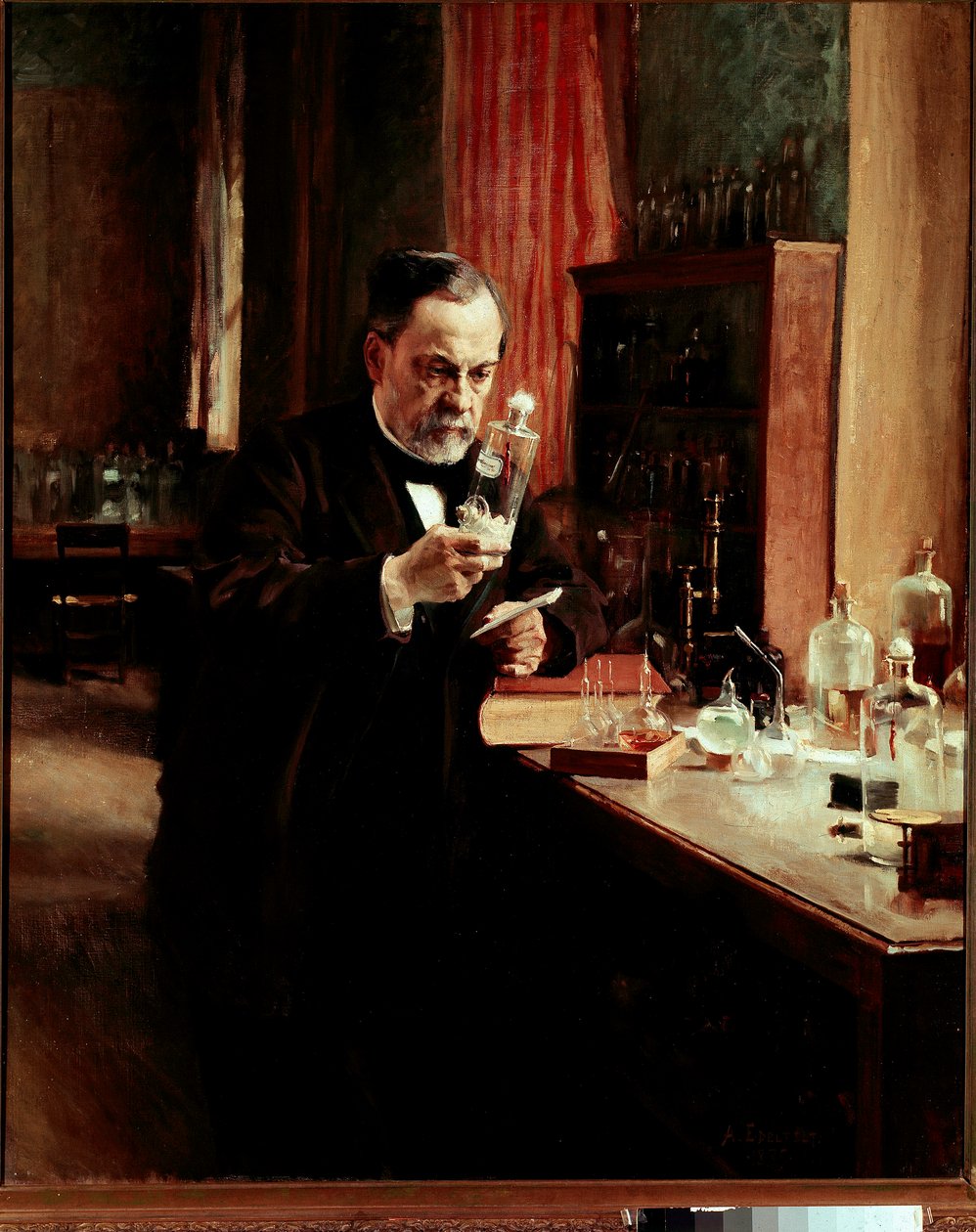 Louis Pasteur portréja alkotó: Albert Gustaf Aristides Edelfelt