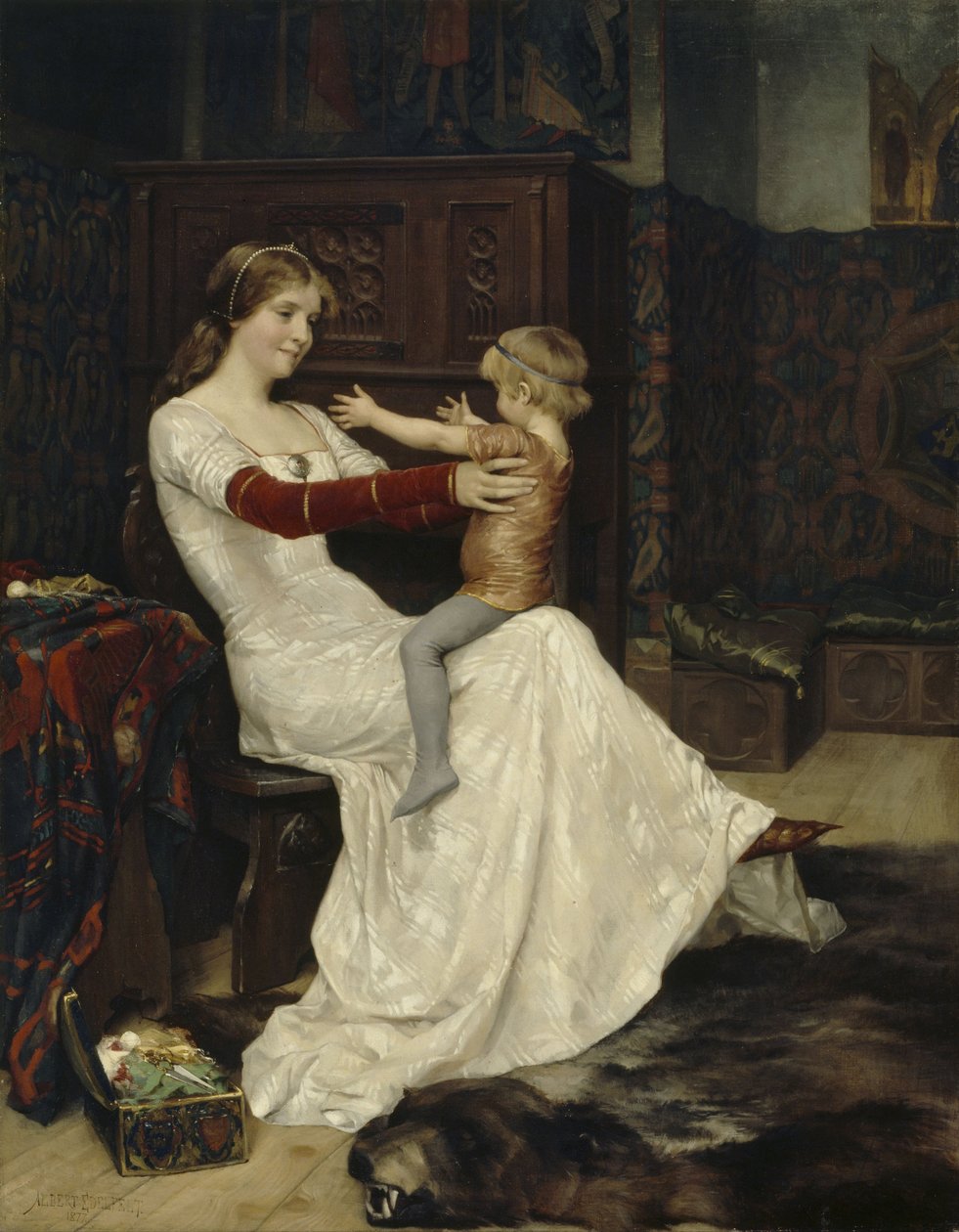 Namur Blanche királynője alkotó: Albert Gustaf Aristides Edelfelt