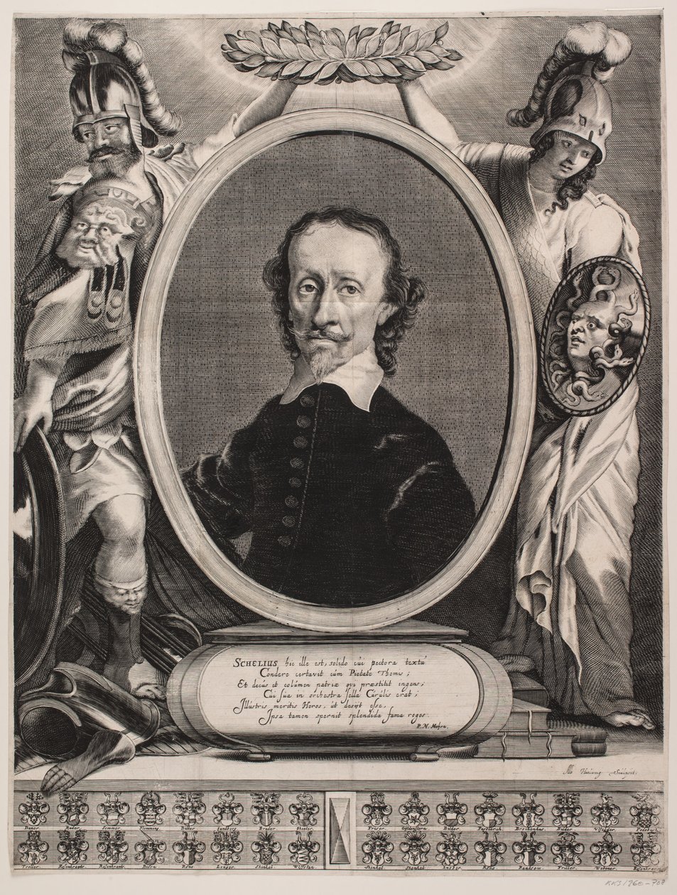 Christian Skeel. Emléklap alkotó: Albert Haelwegh
