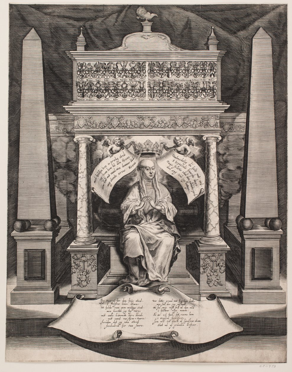 Elisabeth Lunge. Emléklap alkotó: Albert Haelwegh