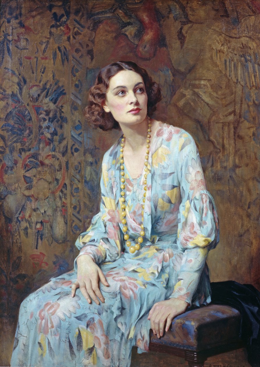 Hölgy portréja (olaj, vászon) alkotó: Albert Henry Collings
