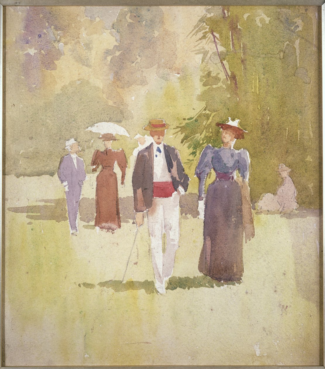 Séta a parkban alkotó: Albert Henry Fullwood