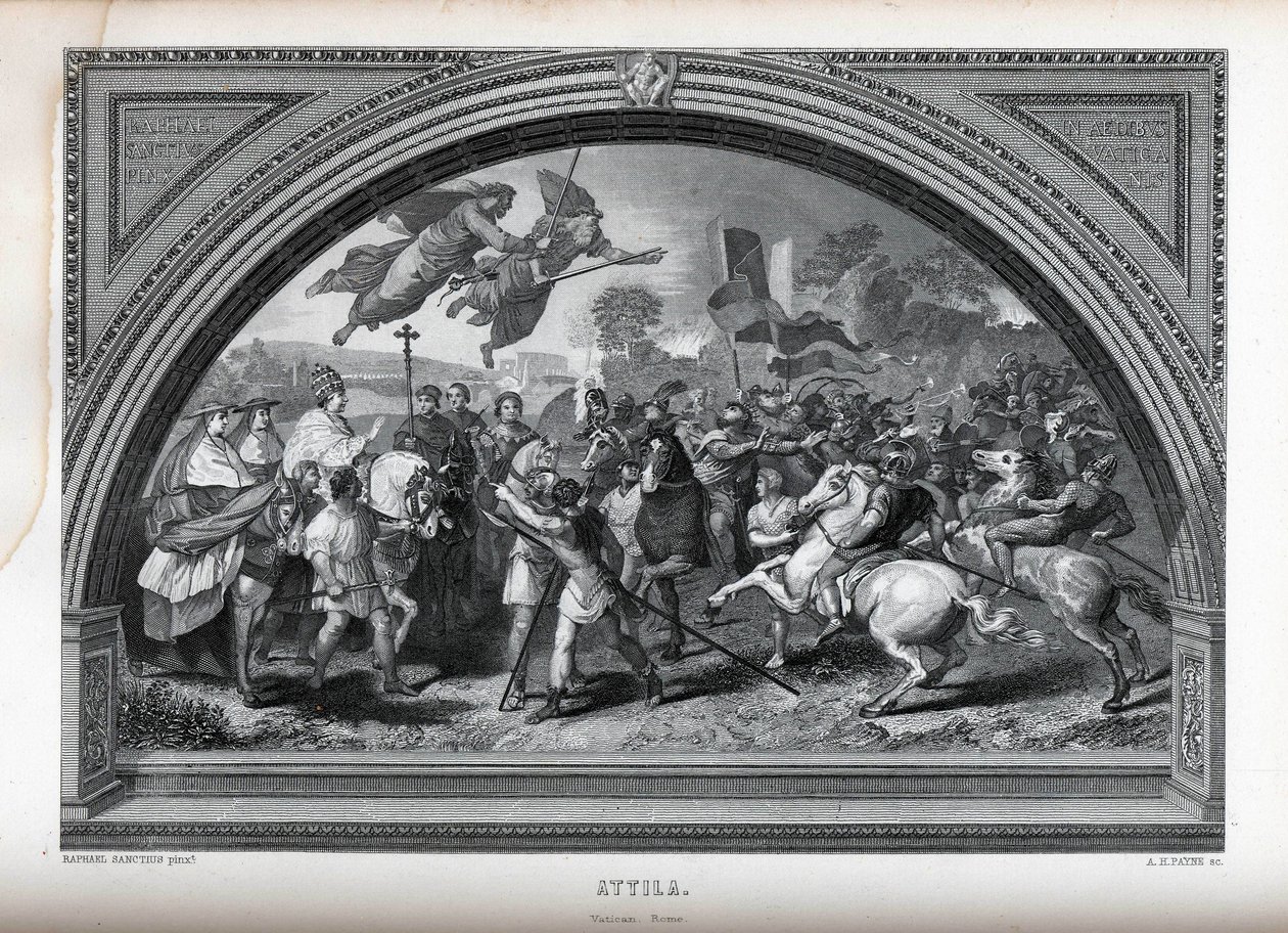 Attila Rafael után, 1882 alkotó: Albert Henry Payne