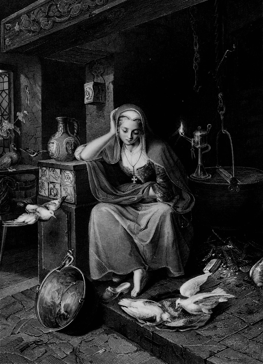 Hamupipőke, 1850. alkotó: Albert Henry Payne