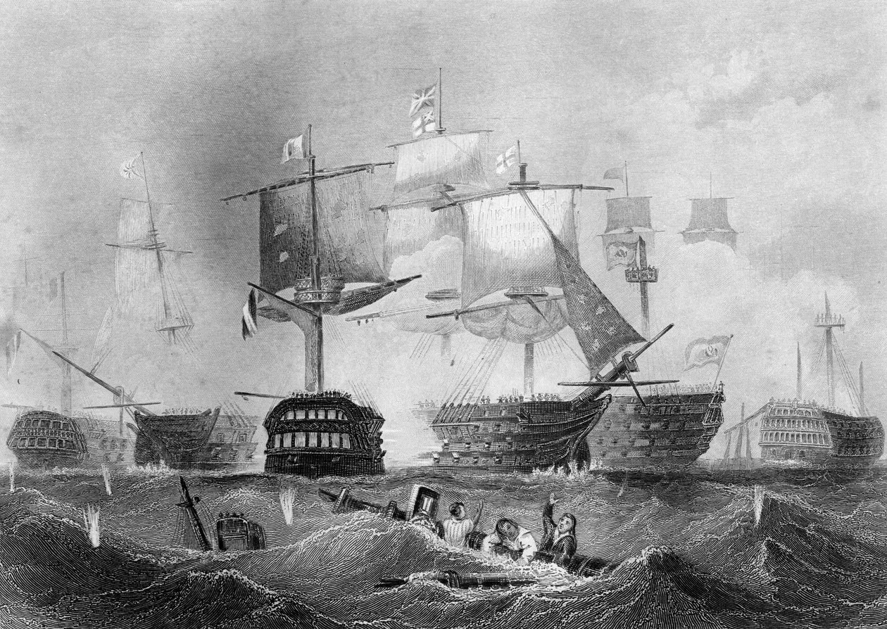 A trafalgari csata, 1805. október 21. c1857. alkotó: Albert Henry Payne