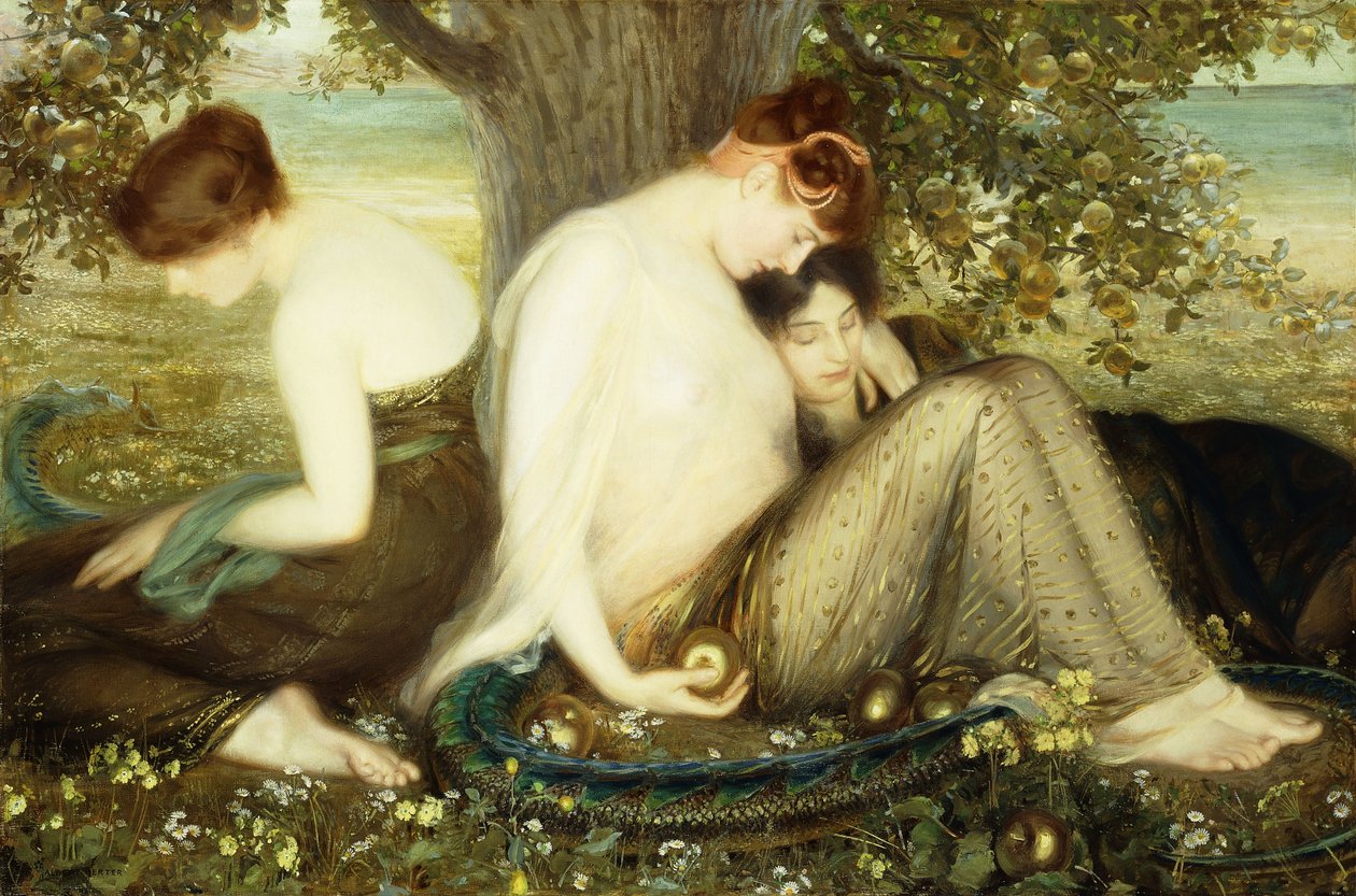 Hesperidák kertje, 1900 körül (olaj, vászon) alkotó: Albert Herter